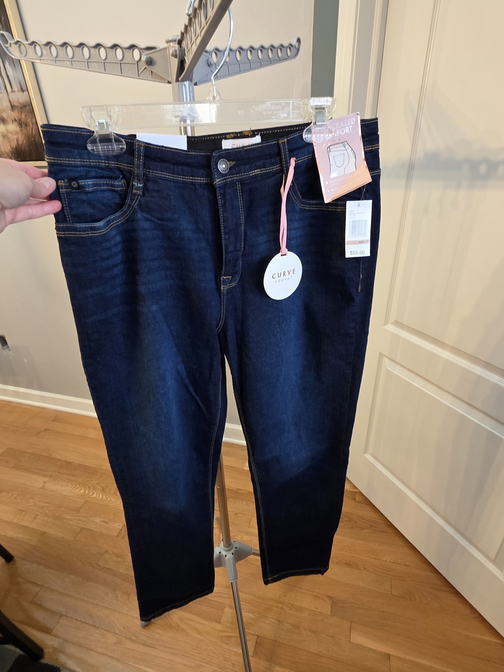 Curve Appeal Concealed Comfort Dark Indigo Skinny Jeans